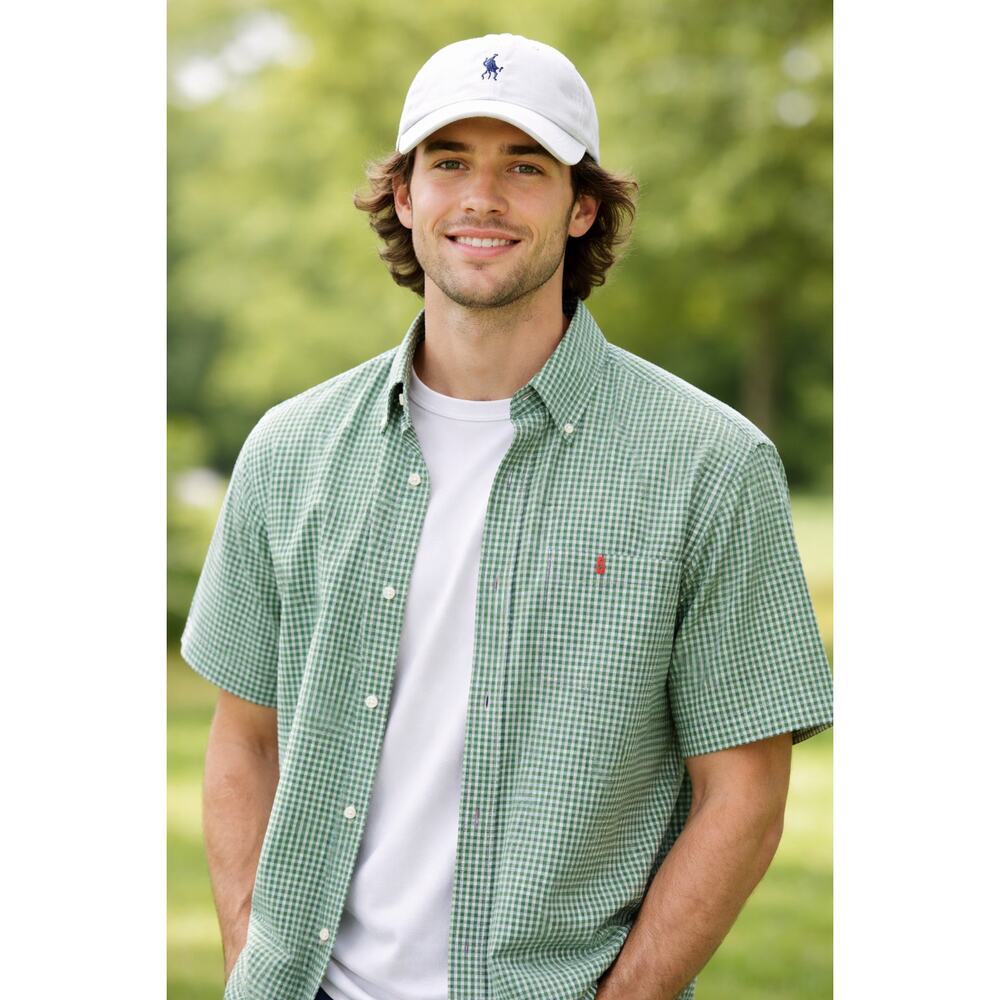 Ralph Lauren Classic Fit Seersucker Short Sleeve Shirt Polo shirt Preppy classic